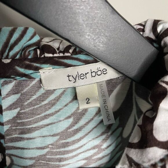 Tyler Boe Ruffle Neckline Sleeveless Shift Dress Size 2 - Picture 7 of 7